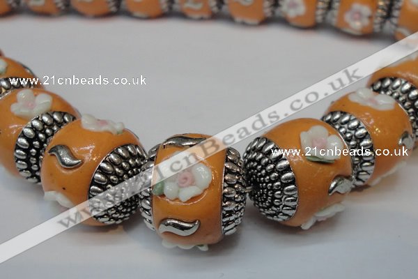 CIB260 17*18mm drum fashion Indonesia jewelry beads wholesale