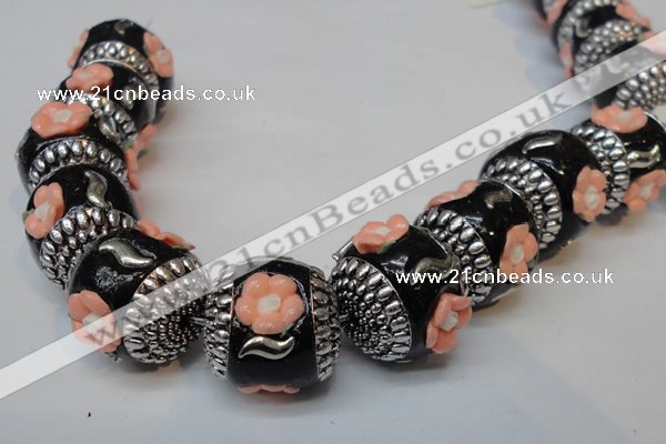 CIB263 17*18mm drum fashion Indonesia jewelry beads wholesale