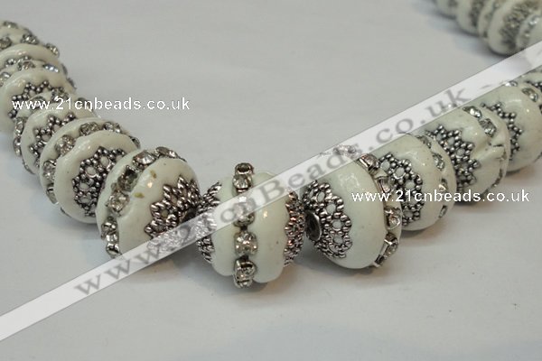 CIB270 14*16mm rondelle fashion Indonesia jewelry beads wholesale