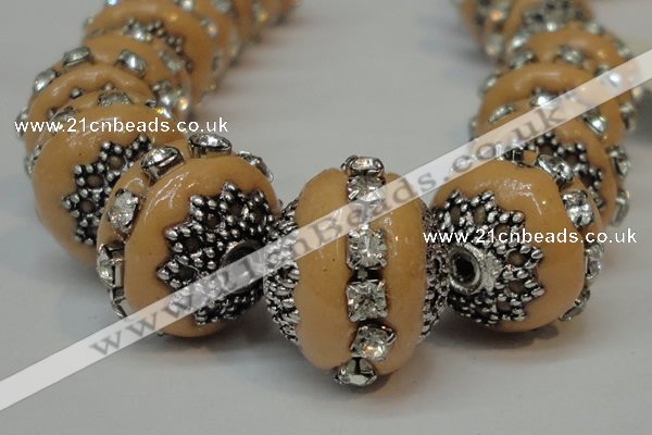 CIB272 14*16mm rondelle fashion Indonesia jewelry beads wholesale