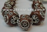 CIB282 16*16mm rondelle fashion Indonesia jewelry beads wholesale