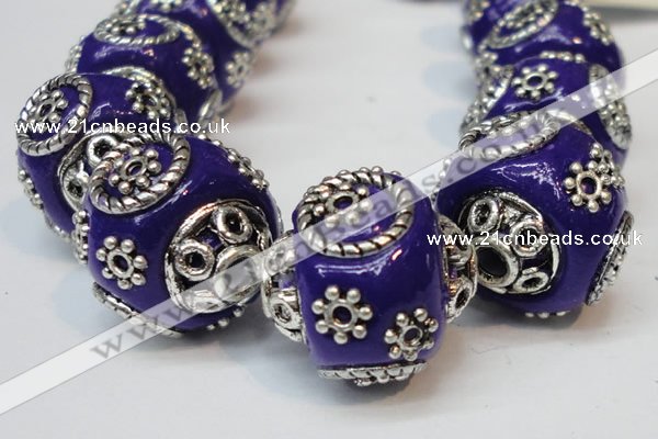 CIB283 16*16mm rondelle fashion Indonesia jewelry beads wholesale