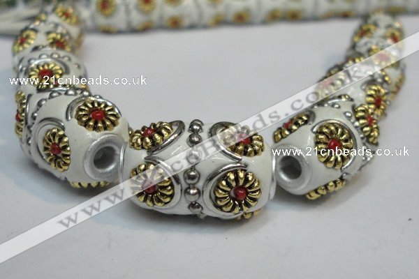 CIB295 14*22mm drum fashion Indonesia jewelry beads wholesale