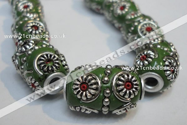CIB297 14*22mm drum fashion Indonesia jewelry beads wholesale