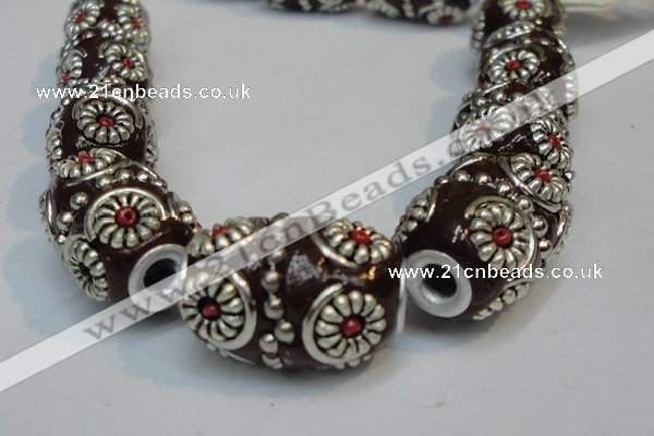 CIB298 14*22mm drum fashion Indonesia jewelry beads wholesale