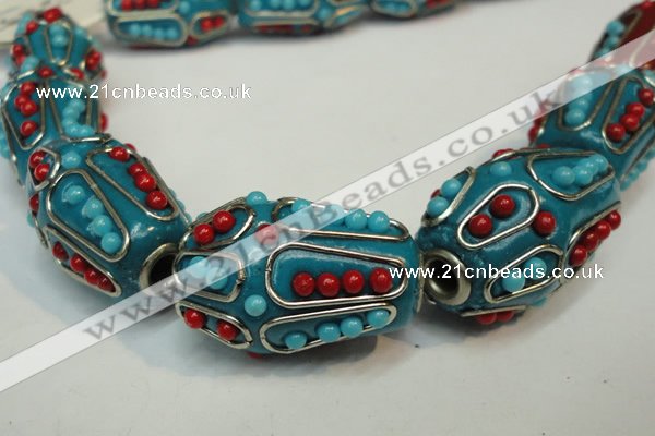 CIB311 17*26mm drum fashion Indonesia jewelry beads wholesale