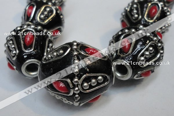 CIB317 20*23mm drum fashion Indonesia jewelry beads wholesale