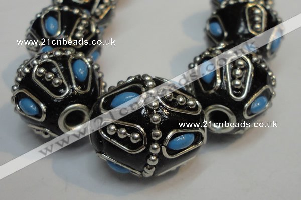 CIB318 20*23mm drum fashion Indonesia jewelry beads wholesale