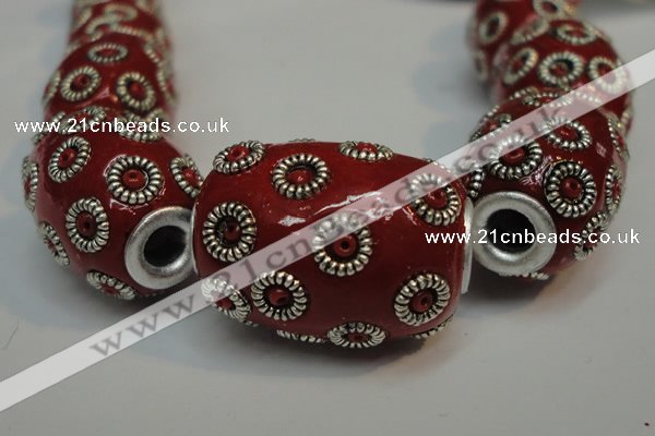 CIB327 16*21mm drum fashion Indonesia jewelry beads wholesale