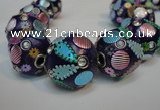 CIB362 23mm round fashion Indonesia jewelry beads wholesale
