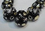 CIB367 23mm round fashion Indonesia jewelry beads wholesale