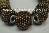 CIB396 15mm round fashion Indonesia jewelry beads wholesale