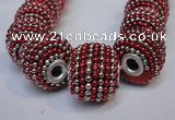 CIB403 17mm round fashion Indonesia jewelry beads wholesale