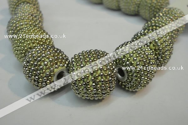 CIB412 20mm round fashion Indonesia jewelry beads wholesale