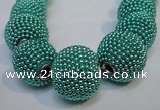 CIB414 20mm round fashion Indonesia jewelry beads wholesale
