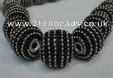 CIB415 20mm round fashion Indonesia jewelry beads wholesale