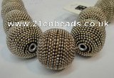 CIB418 30mm round fashion Indonesia jewelry beads wholesale