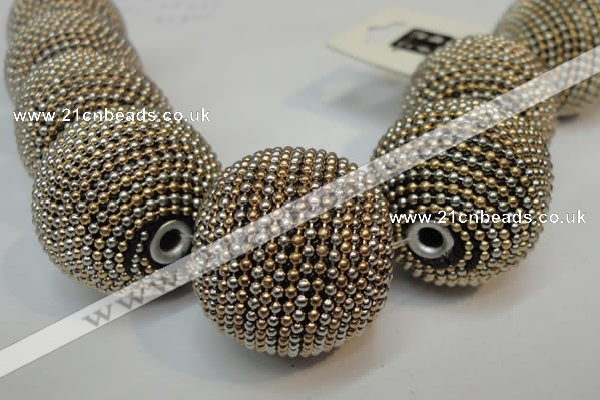 CIB418 30mm round fashion Indonesia jewelry beads wholesale