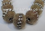 CIB420 22mm round fashion Indonesia jewelry beads wholesale