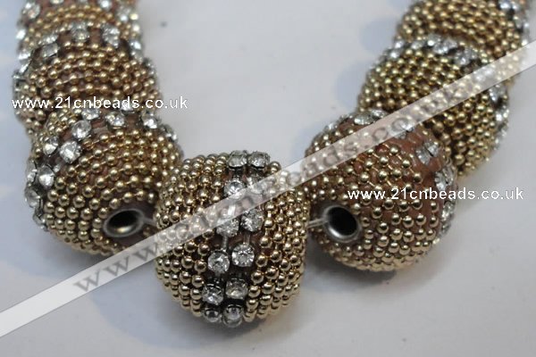 CIB420 22mm round fashion Indonesia jewelry beads wholesale