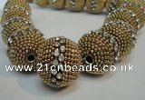 CIB422 25mm round fashion Indonesia jewelry beads wholesale