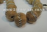 CIB425 25mm round fashion Indonesia jewelry beads wholesale