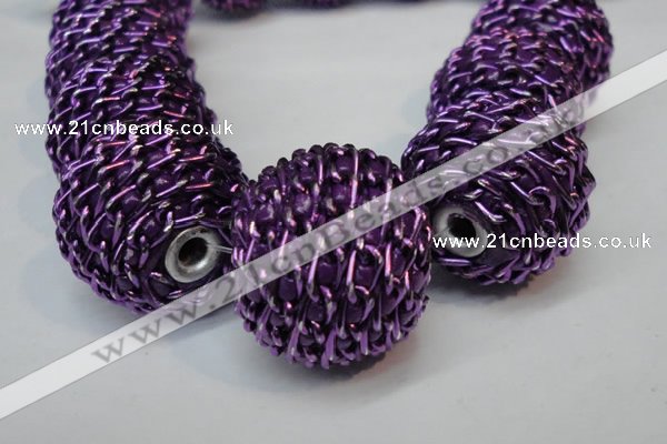 CIB452 24mm round fashion Indonesia jewelry beads wholesale