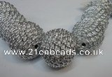 CIB455 30mm round fashion Indonesia jewelry beads wholesale