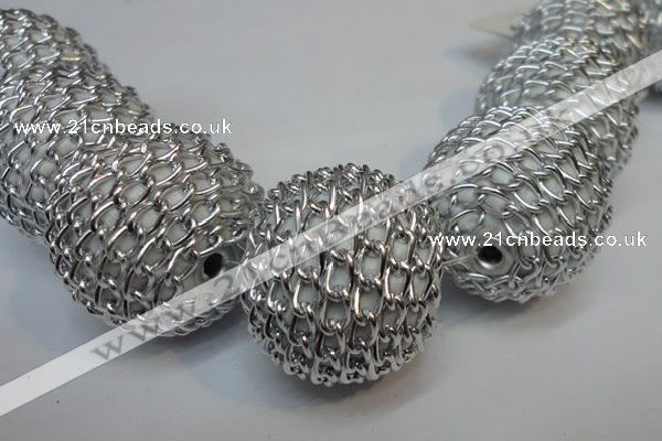 CIB455 30mm round fashion Indonesia jewelry beads wholesale