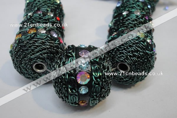 CIB461 25mm round fashion Indonesia jewelry beads wholesale