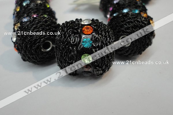 CIB462 25mm round fashion Indonesia jewelry beads wholesale