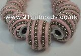 CIB470 14*14mm drum fashion Indonesia jewelry beads wholesale