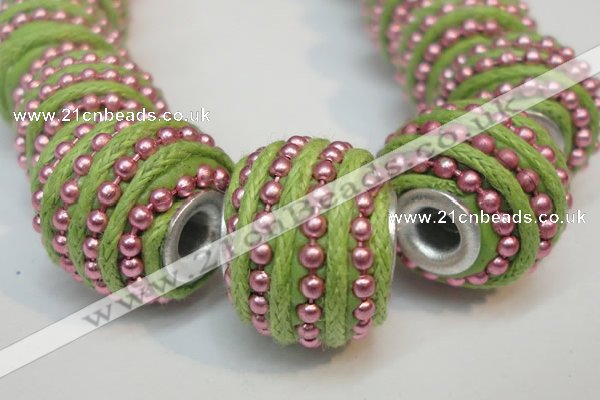 CIB471 14*14mm drum fashion Indonesia jewelry beads wholesale