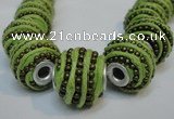 CIB472 14*14mm drum fashion Indonesia jewelry beads wholesale