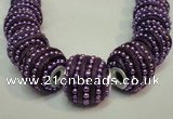 CIB474 14*14mm drum fashion Indonesia jewelry beads wholesale