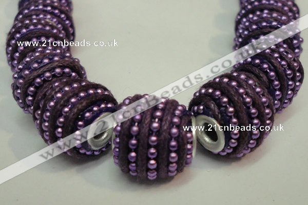 CIB474 14*14mm drum fashion Indonesia jewelry beads wholesale