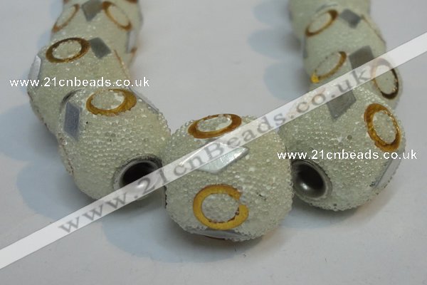 CIB480 15*16mm drum fashion Indonesia jewelry beads wholesale