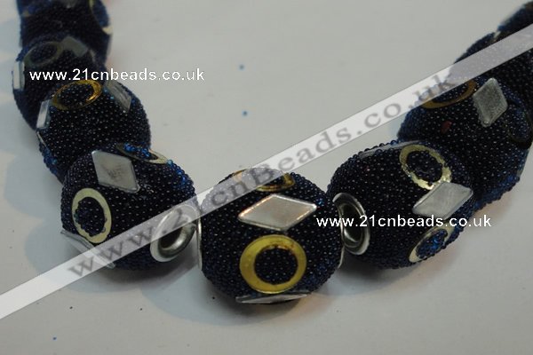 CIB484 15*16mm drum fashion Indonesia jewelry beads wholesale