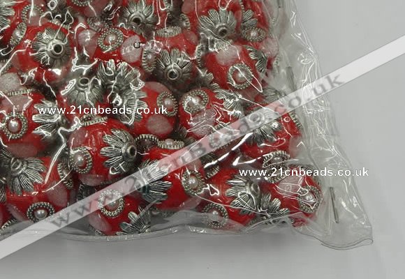 CIB504 22mm round fashion Indonesia jewelry beads wholesale