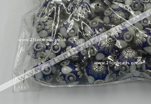 CIB506 22mm round fashion Indonesia jewelry beads wholesale