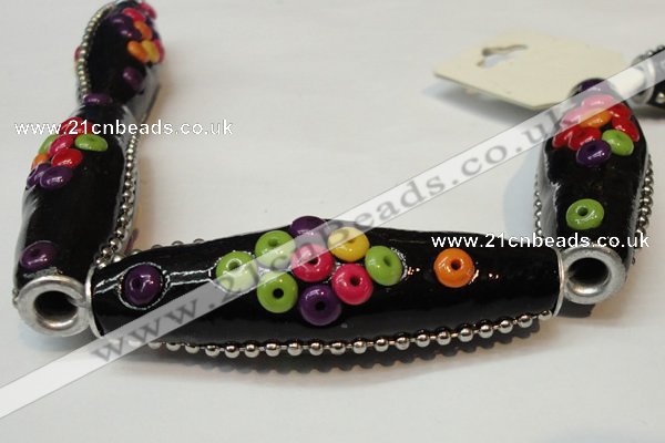 CIB52 17*60mm rice fashion Indonesia jewelry beads wholesale