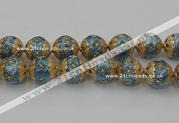 CIB551 22mm round fashion Indonesia jewelry beads wholesale