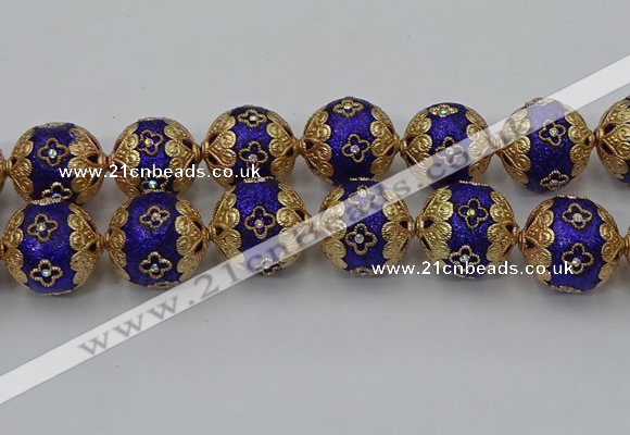 CIB553 22mm round fashion Indonesia jewelry beads wholesale