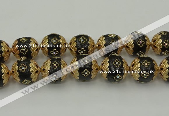 CIB555 22mm round fashion Indonesia jewelry beads wholesale