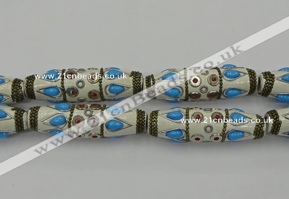 CIB560 16*60mm rice fashion Indonesia jewelry beads wholesale