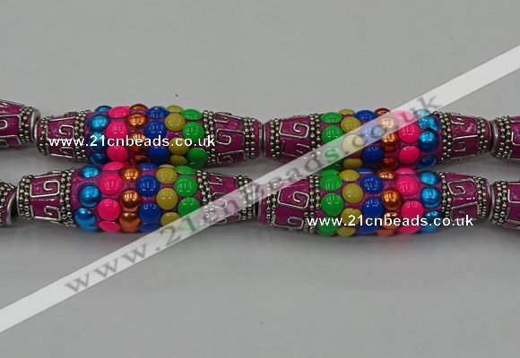 CIB584 16*60mm rice fashion Indonesia jewelry beads wholesale