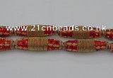 CIB605 16*60mm rice fashion Indonesia jewelry beads wholesale