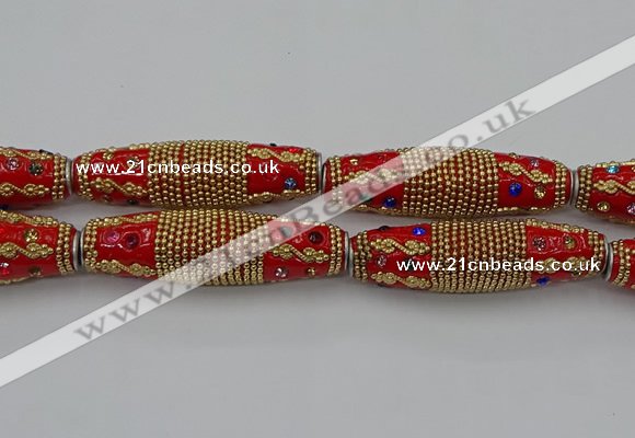 CIB605 16*60mm rice fashion Indonesia jewelry beads wholesale