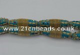 CIB607 16*60mm rice fashion Indonesia jewelry beads wholesale