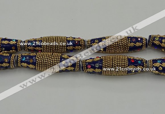 CIB609 16*60mm rice fashion Indonesia jewelry beads wholesale